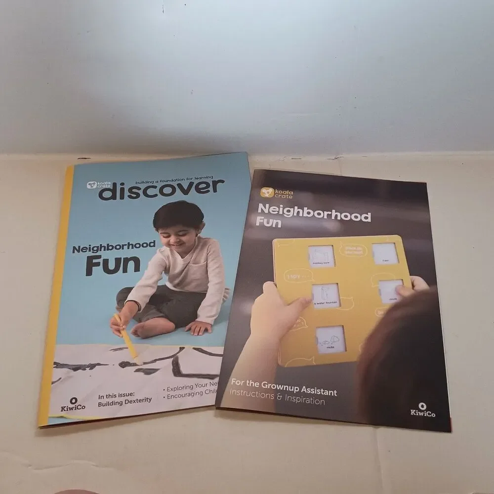 Kiwi Co Neighborhood Fun Koala Crate-Fine Motor-Scavenger Hunt-Water Painting